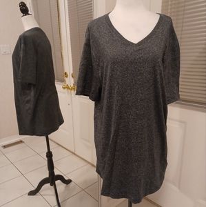 4/$60 New Dark Gray Heathered Fitted Tee - Size XL (Men)